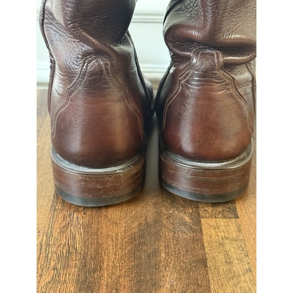 Lucchese Women's Cowboy Boots Whiskey Florence Buffalo Leather Roper Triad 6.5 B - Picture 6 of 11